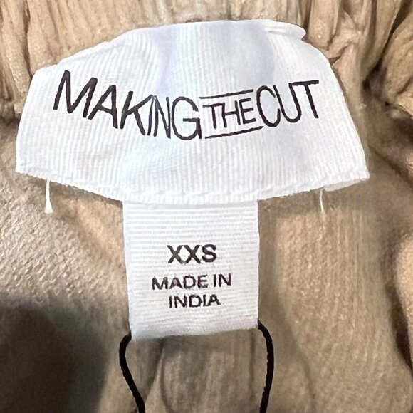 Making the Cut Corduroy Deconstructed Jumpsuit Beige NWT XXS Yannik Zamboni - Picture 10 of 14